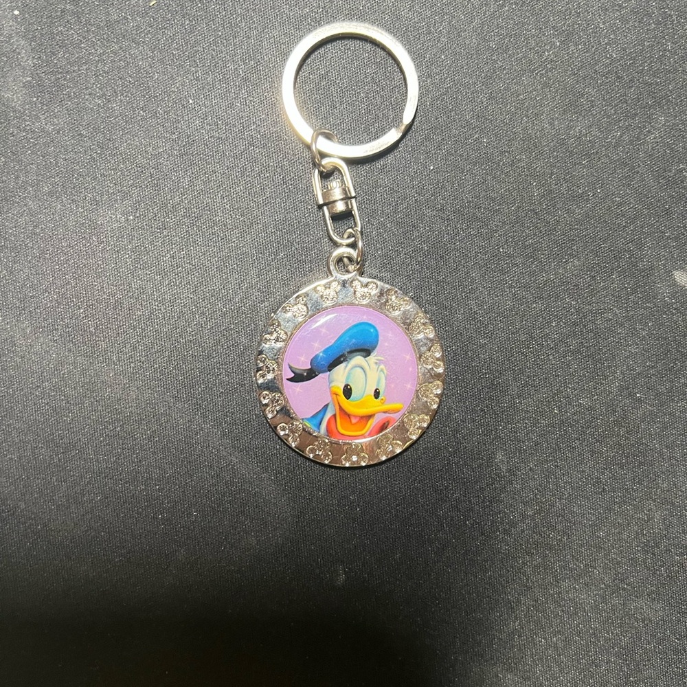 Donald Duck Keychain with Rhinestones